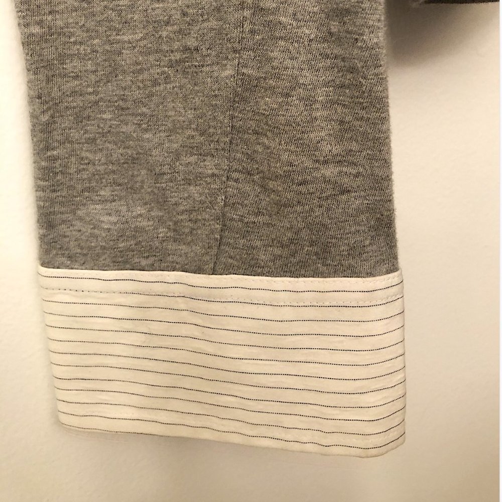 Burberry grey cotton shirt with pin strip cuffs - Picture 3 of 7